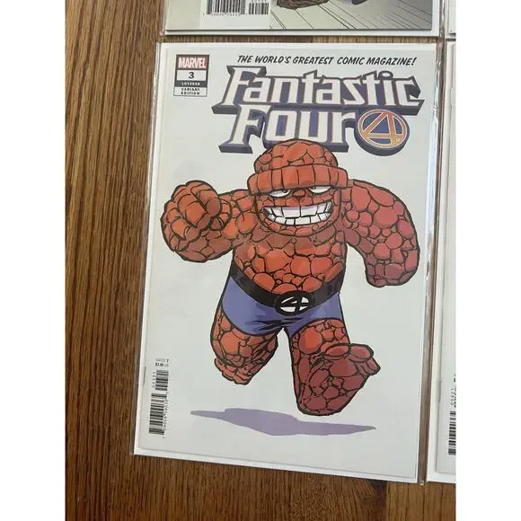 Fantastic Four 1 2 3 4 Complete Skottie Young Variant Set Marvel & #5